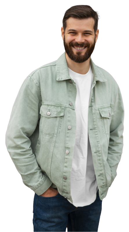 Image d'un homme barbu