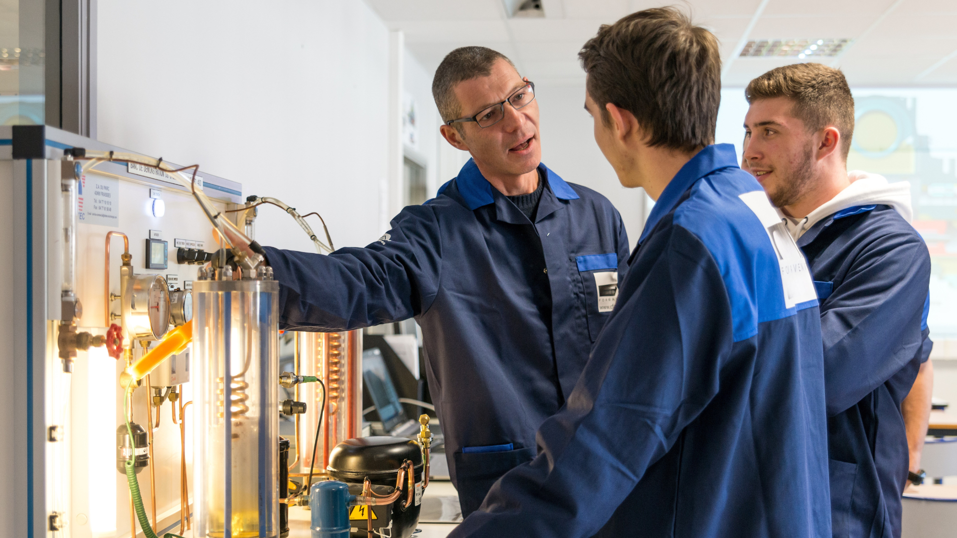 Formateur avec apprenti